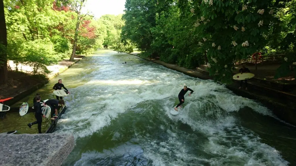 River Surfers in Munich