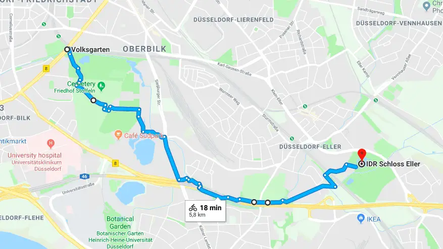 Cycling Paths Dusseldorf