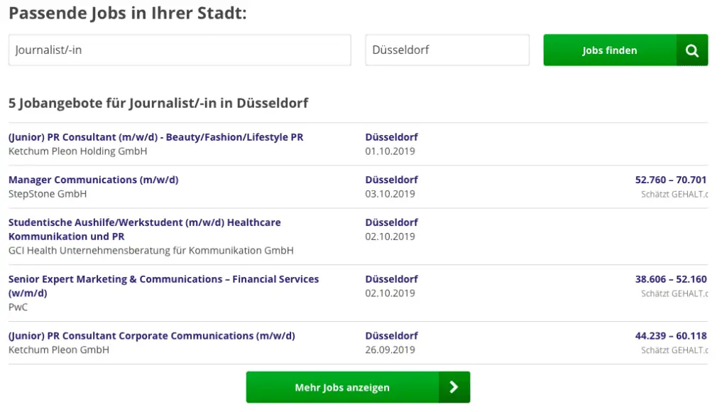 Salary Expectations in Dusseldorf -1