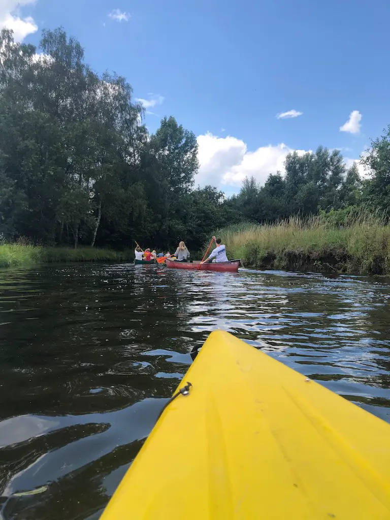 Kayaking on the Niers River