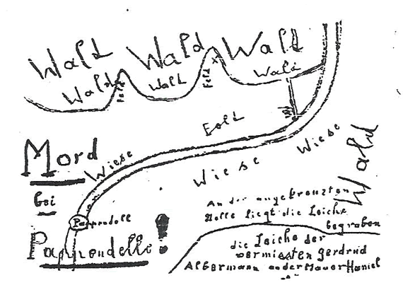 Peter's Drawing of the Map: The Vampire of Dusseldorf